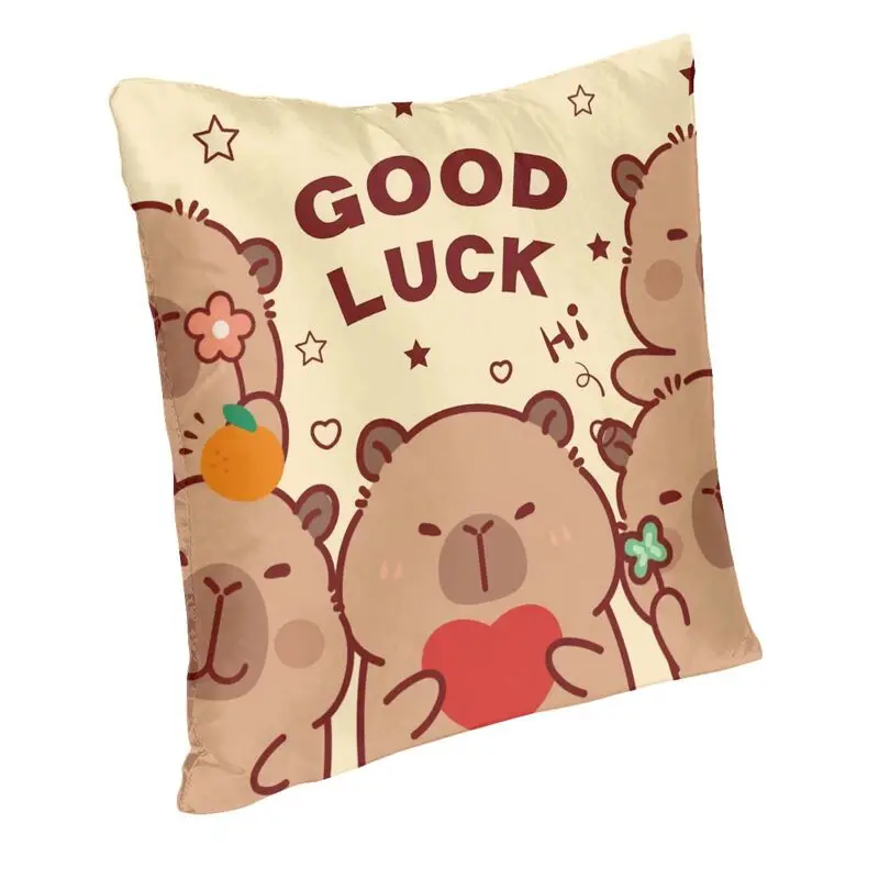 Capybara Cushion Cover 45x45 Home Decorative 3D Print Throw Pillow for Sofa Two Side
