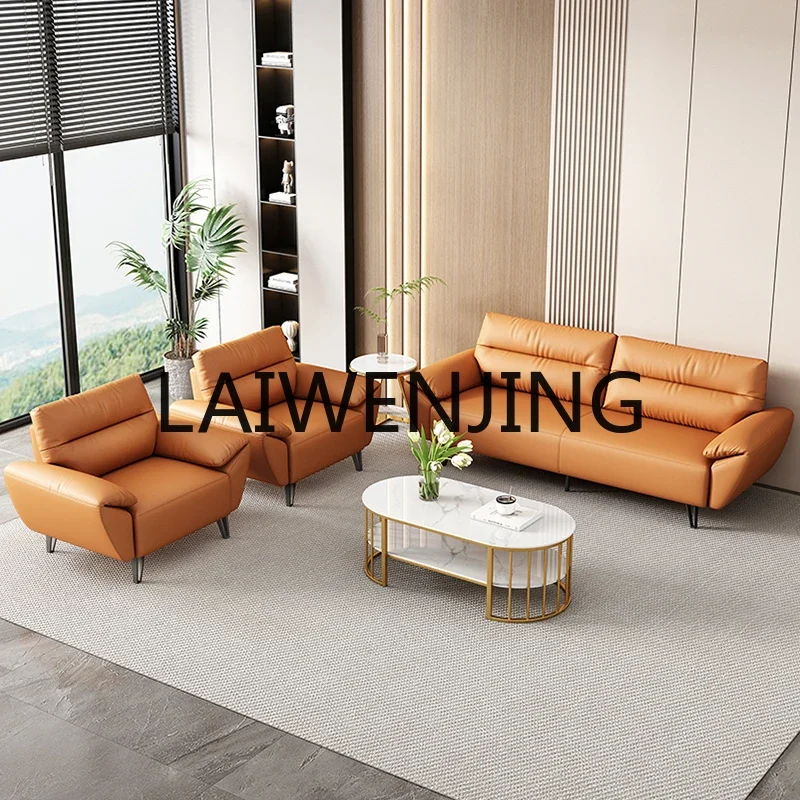 

Office Reception Sofa Business Negotiation Boss Lounge Hotel Lobby Leisure Area Simple Coffee Table Combination