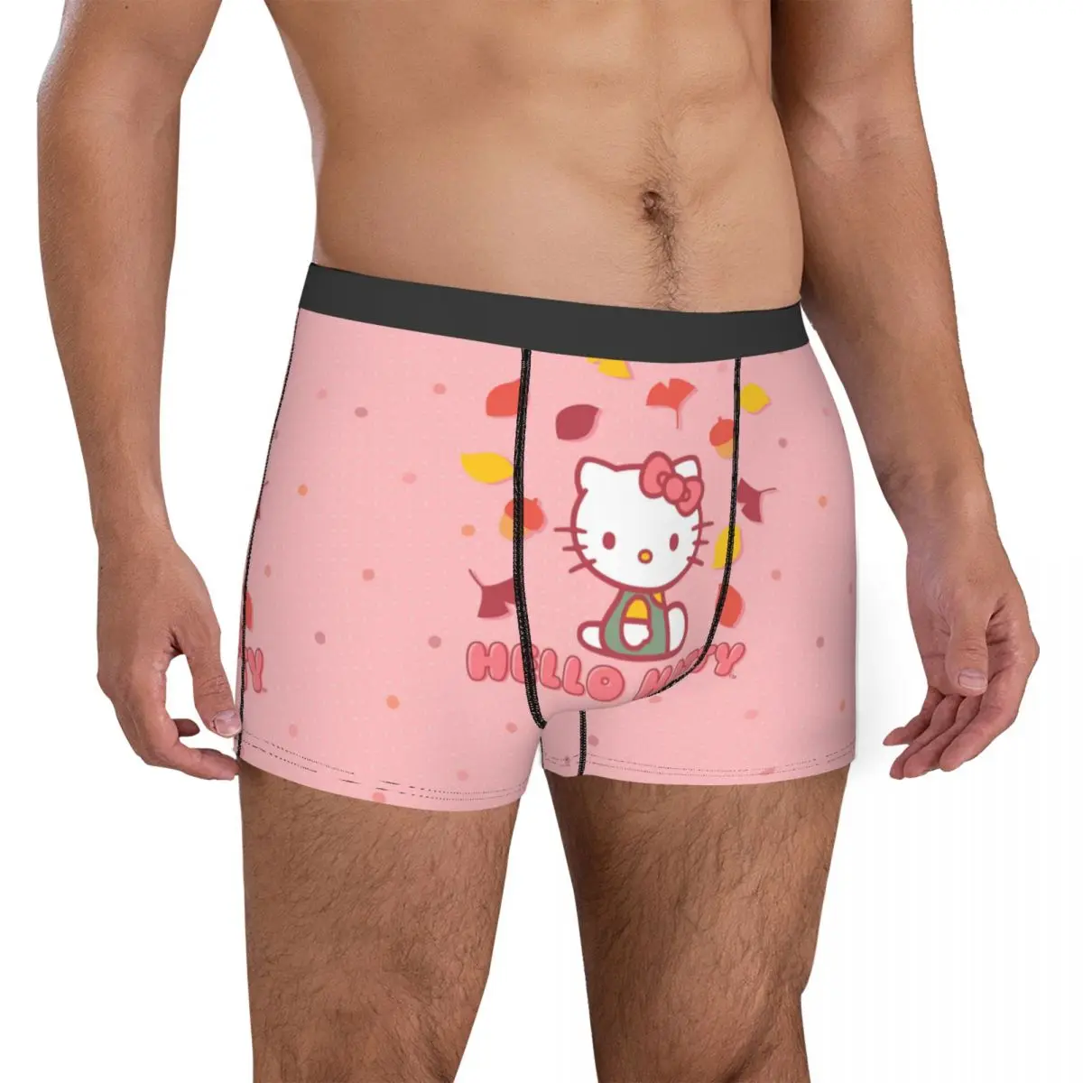 Man Hello Kitty Boxers Novelty Underwear Boxer Briefs