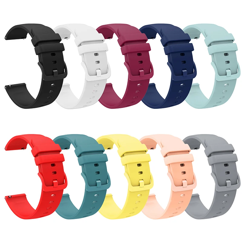 18mm Replacement Band Bracelet For Garmin VENU 2S 3S /Vivoactive 4S/Vivomove 3S/Forerunner 265S 255S Silicone Smart Watch Strap