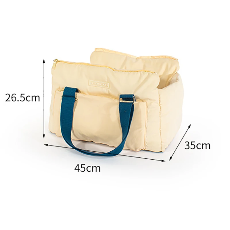 Warm Cat Carrier Bag House Soft Handbag for Small Dog Cats Outdoor Travel Shoulder Cotton Plush Cat Bag Accessories Neutered