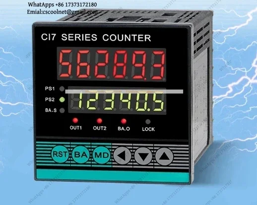 Digital 6-Bit Counter Meter CI7-RC60 RC68 CI4 CI8-RC80 Length Batch Tally Display