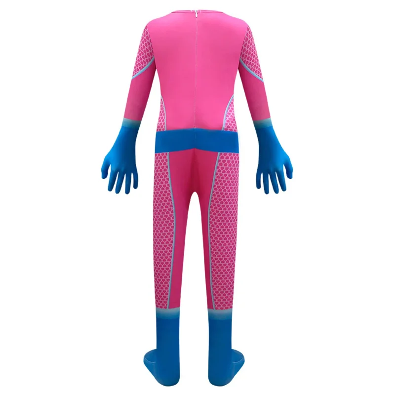 어린이 슈퍼 키티 고양이 코스튬, 할로윈 복장, 십대 소년 원피스 점프수트, 아기 소녀 바디 수트 및 마스크 수트