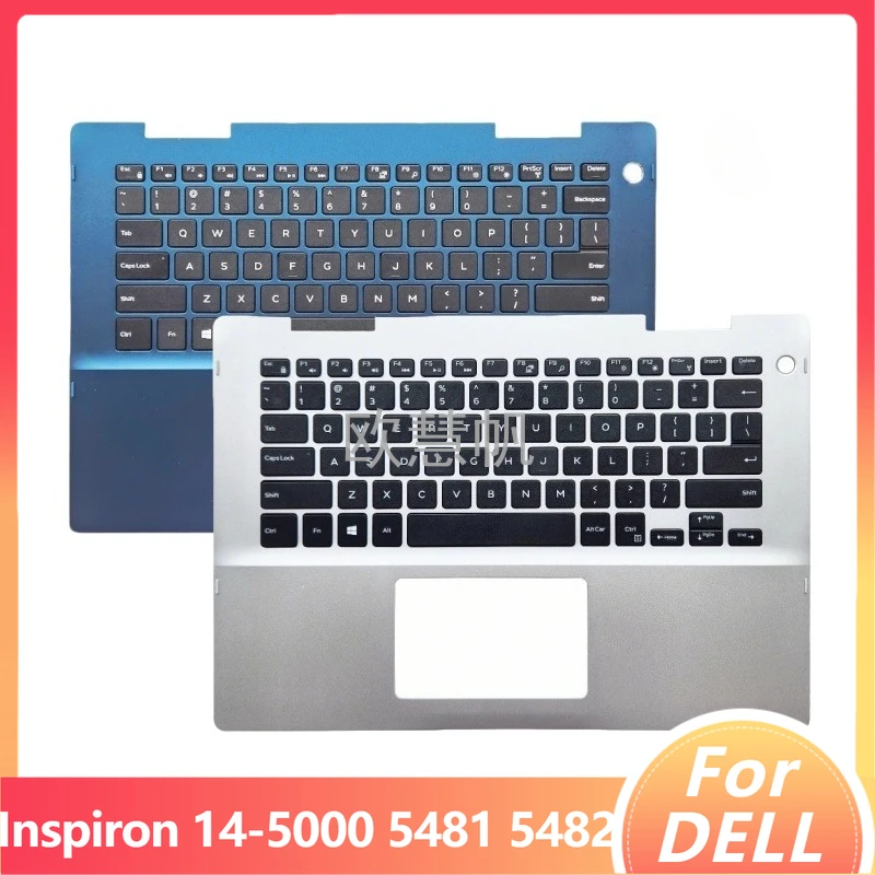 

T New Repair Accessories for Dell Inspiron 14-5000 5481 5482 Laptop Palmrest Upper Cover With US Keyboard 041KVJ