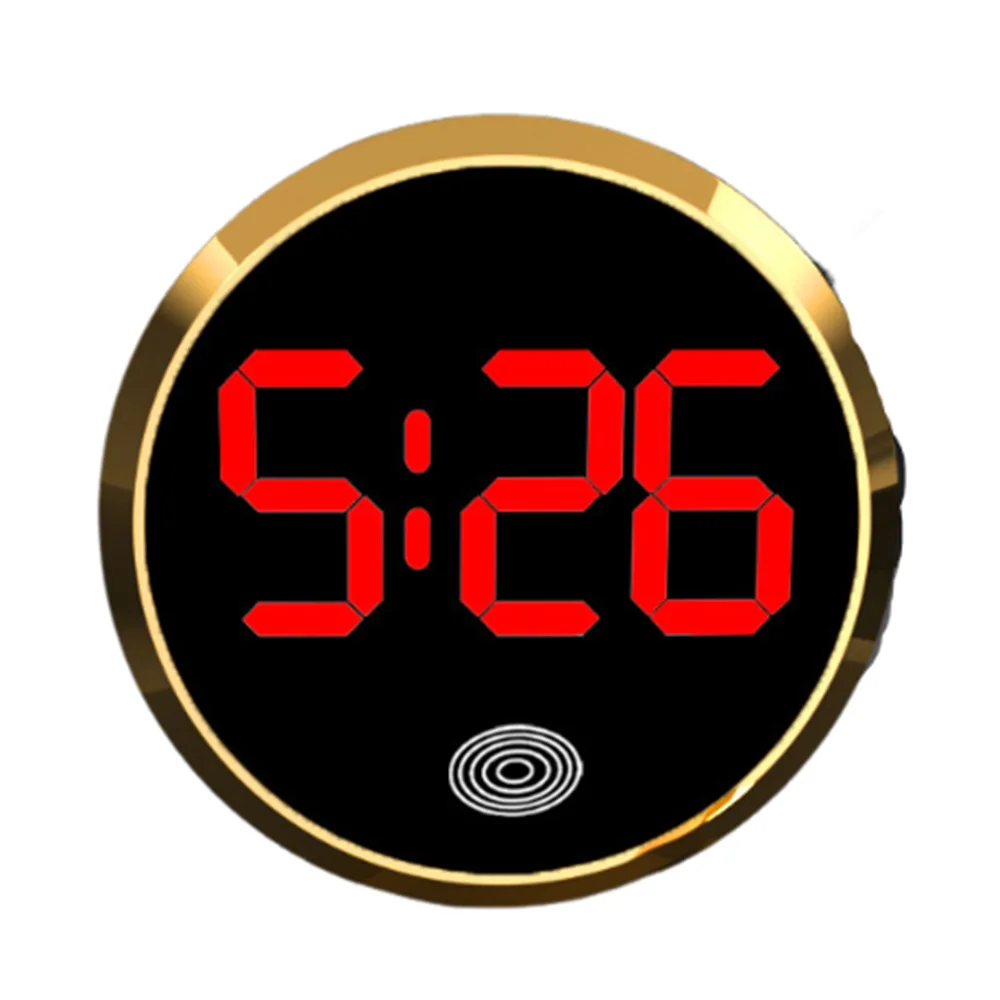 

Touch-Activated Car Dashboard Clock Mini LED Time Display Digital Clock Mute Simple LED Electronic Watch Travel