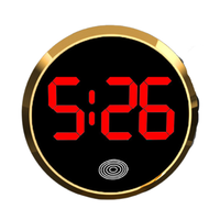 Touch-Activated Car Dashboard Clock Mini LED Time Display Digital Clock Mute Simple LED Electronic Watch Travel