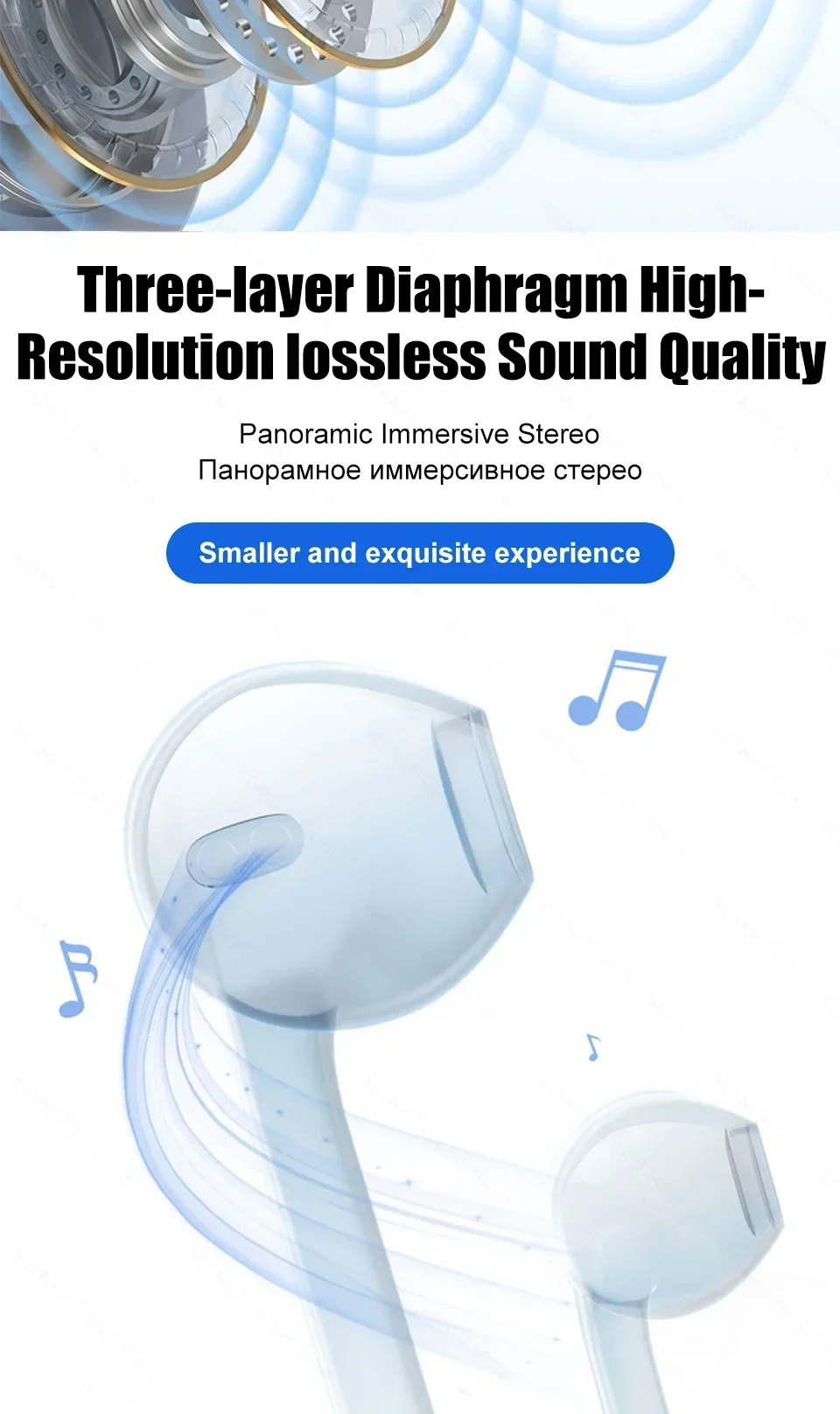 ZLRLMHY For Redmi POCO Huawei Samsung Phone Earbuds Headset Type C Wired Headphones For Xiaomi 14 13 12 11 3.5MM Earphone