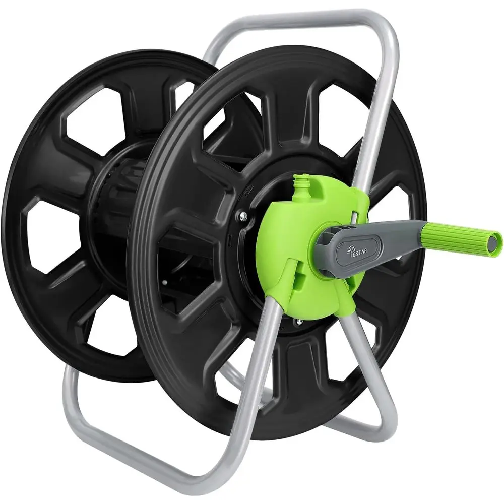 Portable Hose Cart Holds 100ft to 5/8 Inch Hose for Outside Storage and Watering