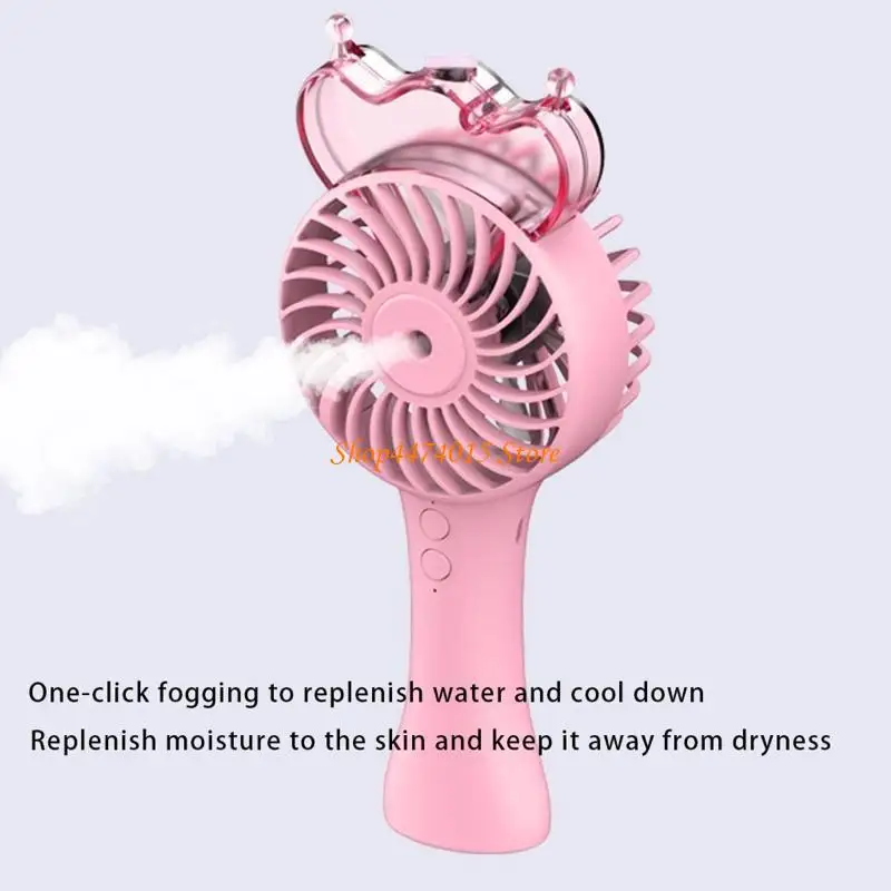 

K1AA Water Electric Handheld Mini Fan Cooling Humidifier Air Moisturize
