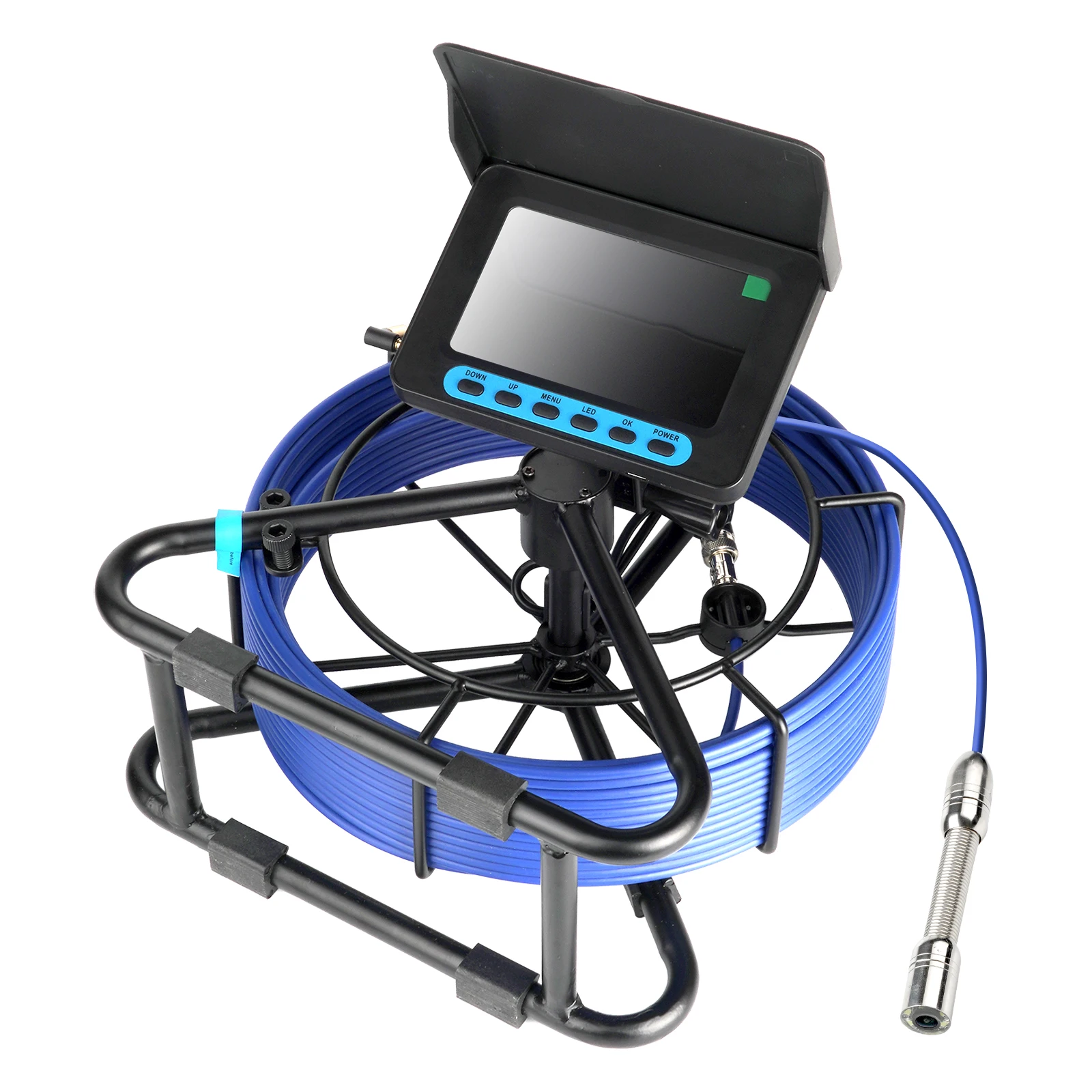 HD Camera Industrial Endoscope With 5 Inch LCD Screen Drain Sewer Pipe Inspection Camera