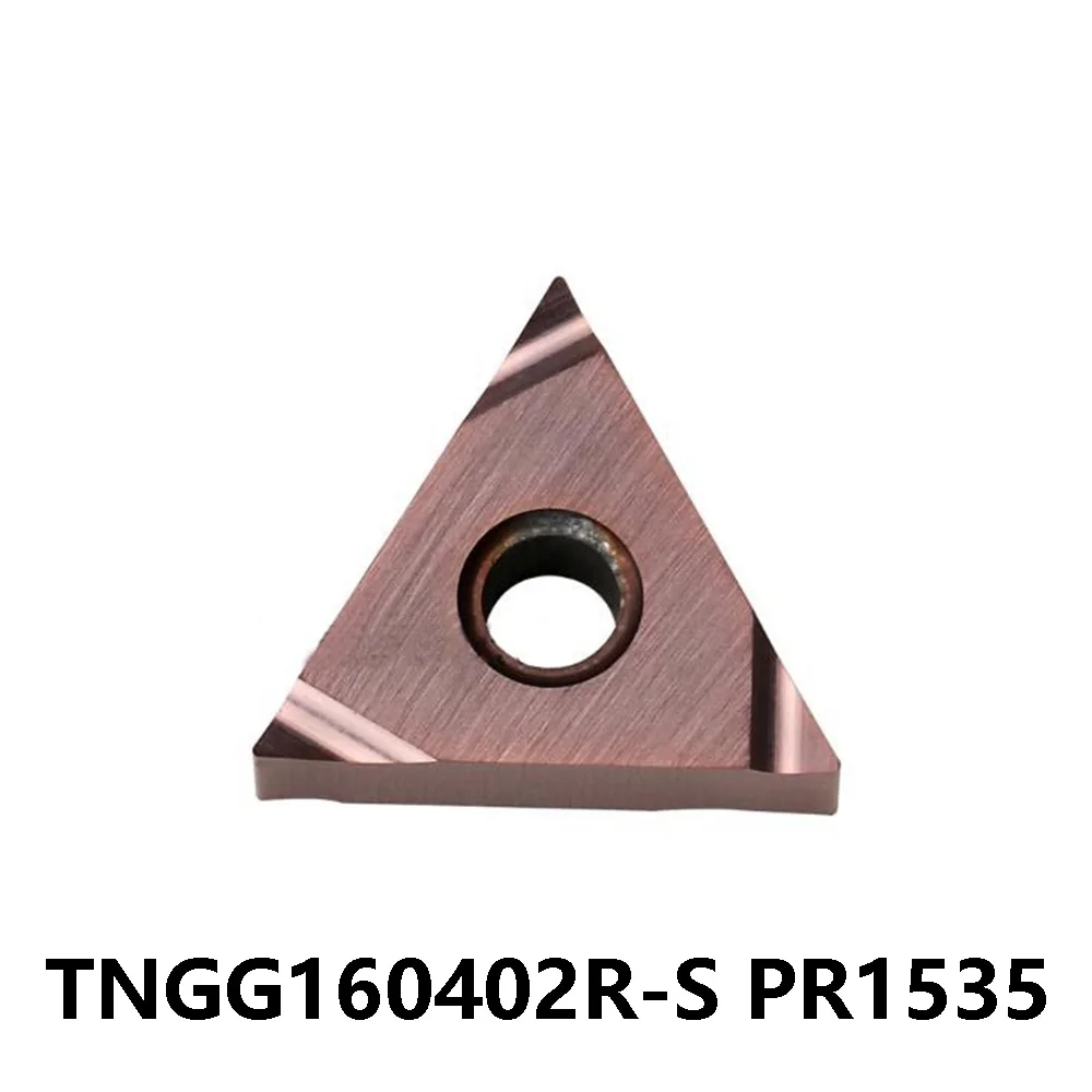 

60° Blade TNGG3305R-S Original TNGG 160402 TNGG160402 R S TNGG160402R-S PR1535 Carbide Plates CNC Lathe Cutter Machine Holder