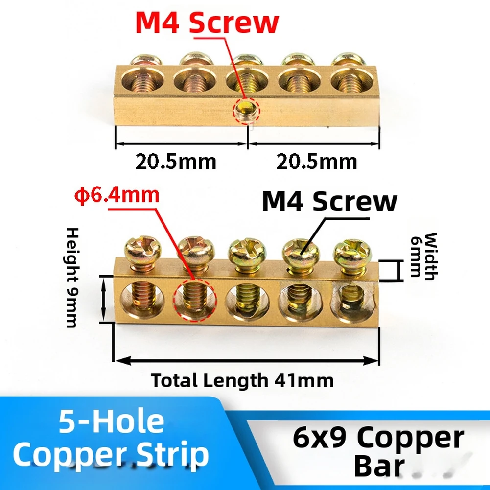 Optimized Grounding Performance Electrical Wire Gloden Copper Busbar Quick Installation Safety Standard Compliant