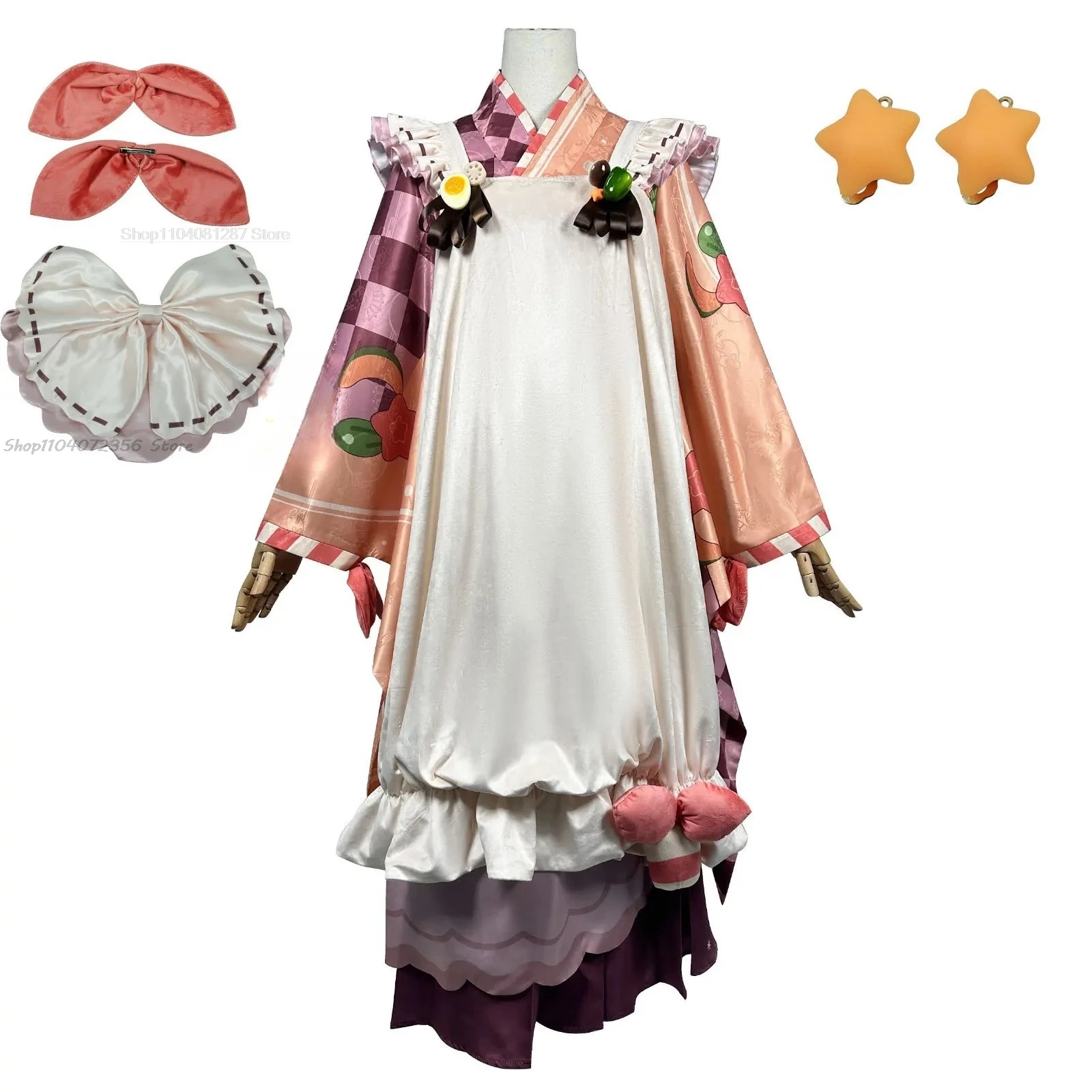 2024 Virtual Idol Cosplay Costume Japanese Food Style Outfit 2D Anime Fashion Blue Ocean Hot Search Trending Popular New Arrival