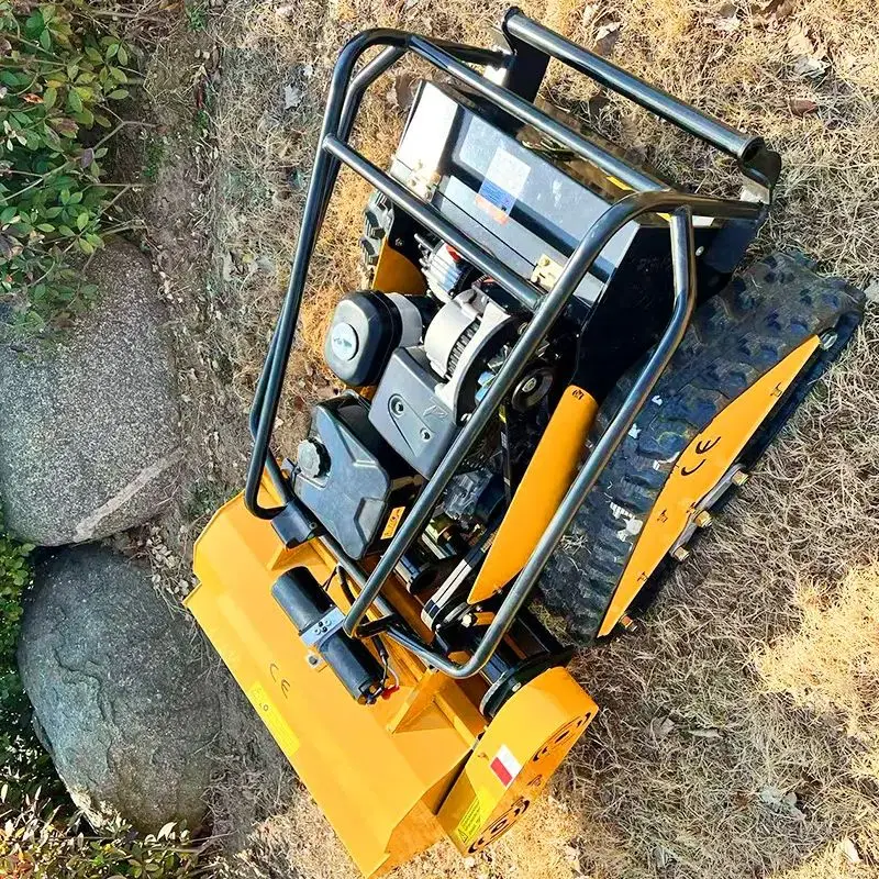 Customized A flexible convenient and precise tracked remote control lawn mower that enhances the aesthetic appeal of lawn