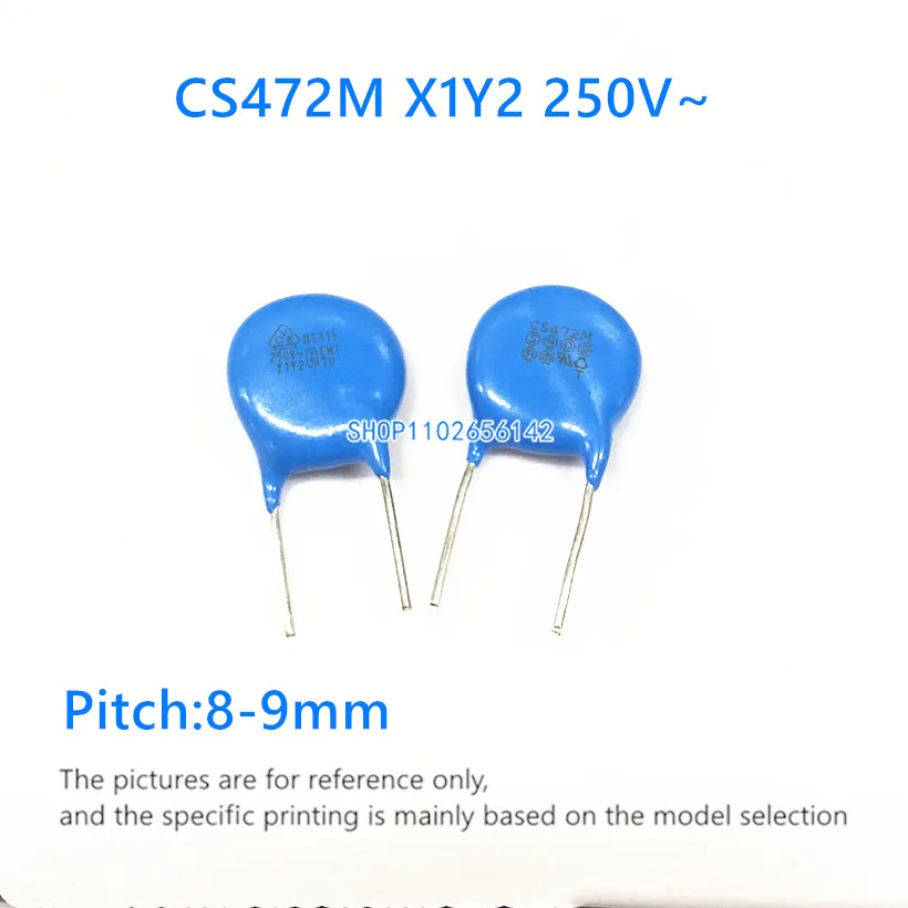 

10pcs CS472M CS332M CS222M 250V~ X1 Y2 Safety ceramic capacitorCS12 -AC2G332M CS12-AC2G472M 250VAC 472 332 222 2.2N 3.3NF 4700PF