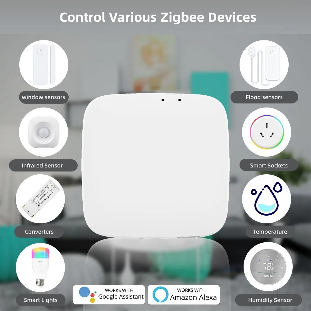 2025 New Tuya Zigbee Gateway Smart Home Wifi Wireless Bluetooth Remote Control Smart Home Gadgets