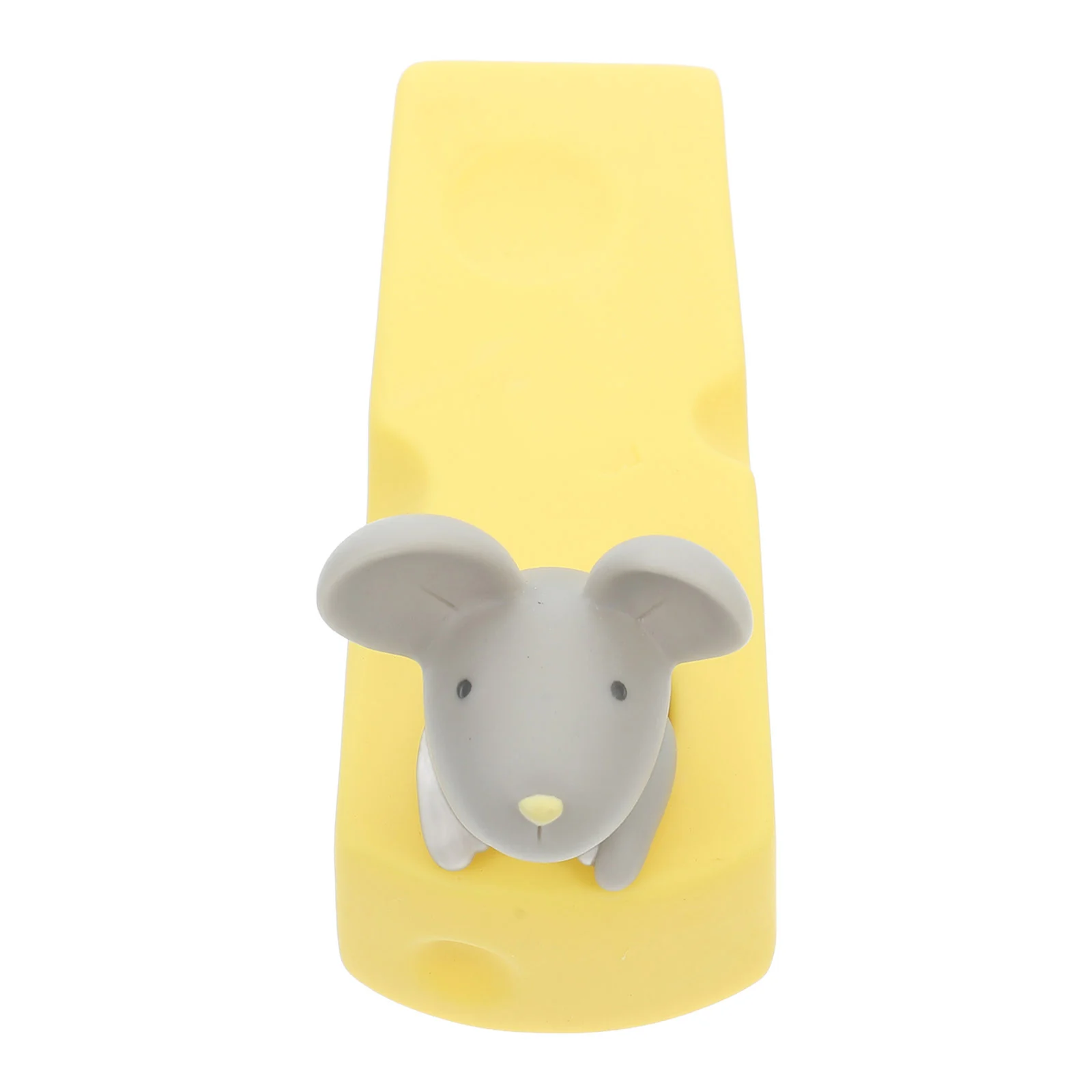 

Cartoon Mouse Shaped Door Stopper Decorative Home Use Safety Anti-Slamming Doors Unique Design Practical Gift (Grey)
