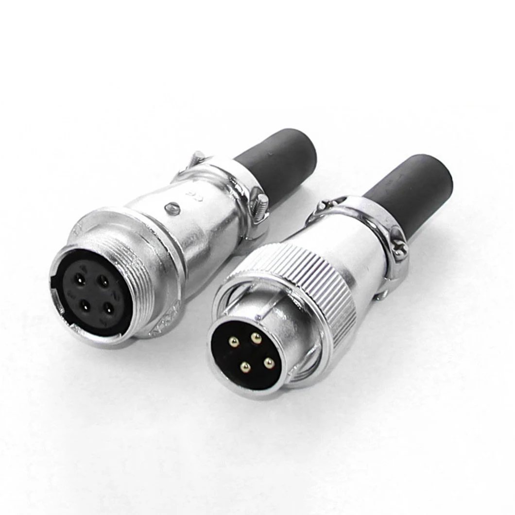 Factory Supply 20MM WS20 Industrial Connector Aviation Plug Socket Connector 2/3/4/5/6 Core Docking Type Aviation Plug Socket