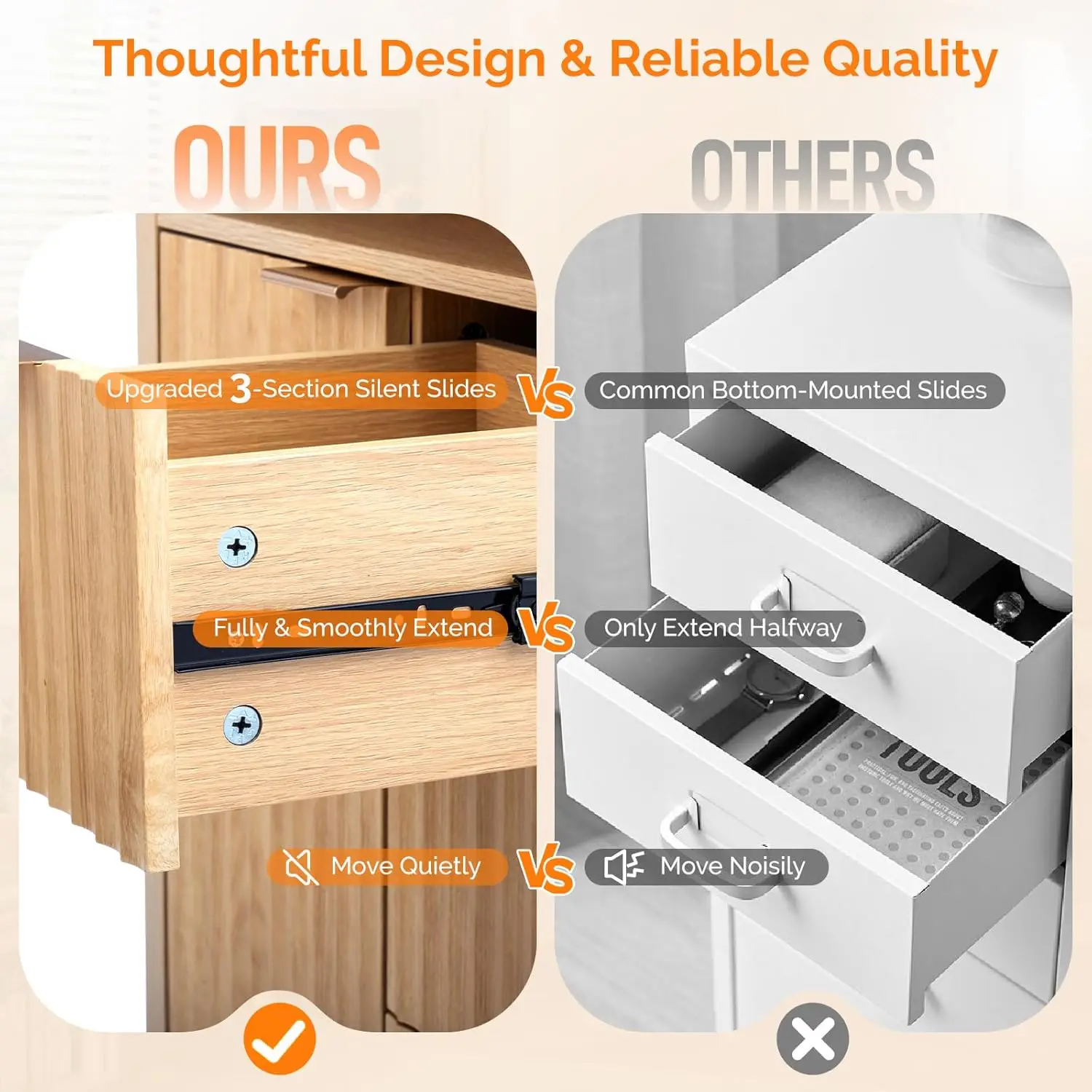Fluted Bathroom Storage Cabinet 5