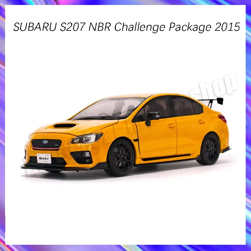 

SUBARU S207 NBR Challenge посылка 2015, 1:18, литая модель автомобиля, коллекция игрушечных автомобилей, подарки, оптовая продажа