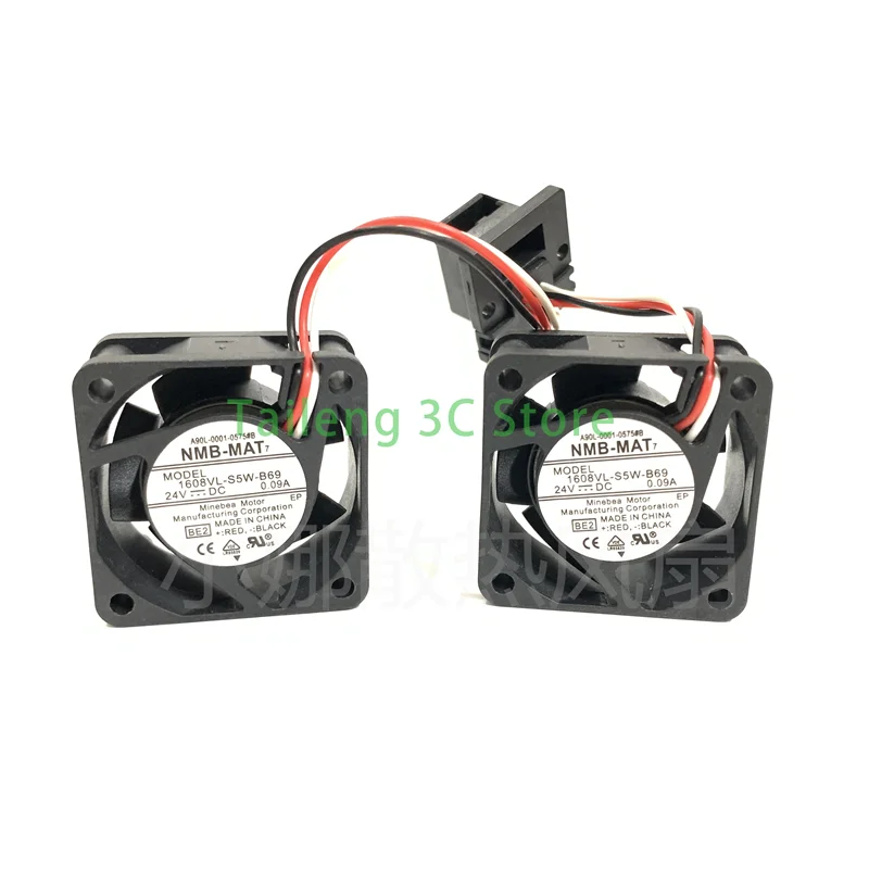 

2 in 1 for FANUC System Drive Fans 4cm A90L-0001-0575 1608VL-S5W-B69 DC 24V 0.09A 40mm Dual Ball Bearing Cooling Fan