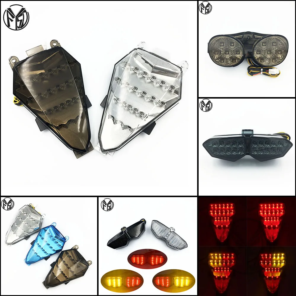 

Rear Tail Light Integrated LED Turn Signals Taillight For Yamaha YZF R6 2000-2016 2007 2008 2009 2010 2011 2012 2013 2014 2016