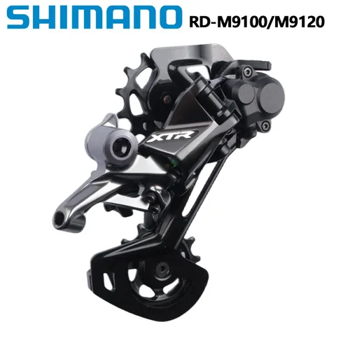 시마노 XTR M9100 M9120 후방 변속기 섀도우 + GS RD M9100 SGS 롱 케이지, 12 단 MTB 자전거 변속기