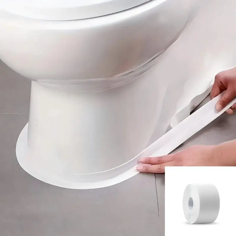 Aoifn Self Adhesive Caulk Tape, Waterproof Sealing Strip, Flexible Bathroom Bathtub  Cover, Kitchen Sink Edge Protector Tape