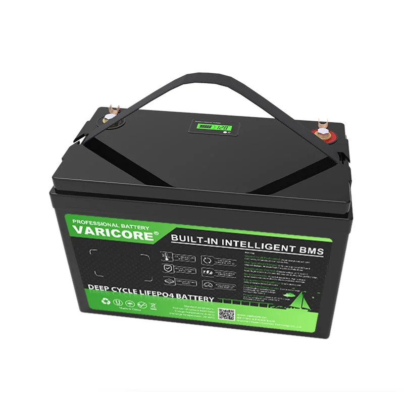 12V 310Ah 120AH LiFePO4 Battery 12.8V Lithium Power Batteries 8000 Cycles For RV Campers Golf Cart Off-Road Off-grid Solar Wind