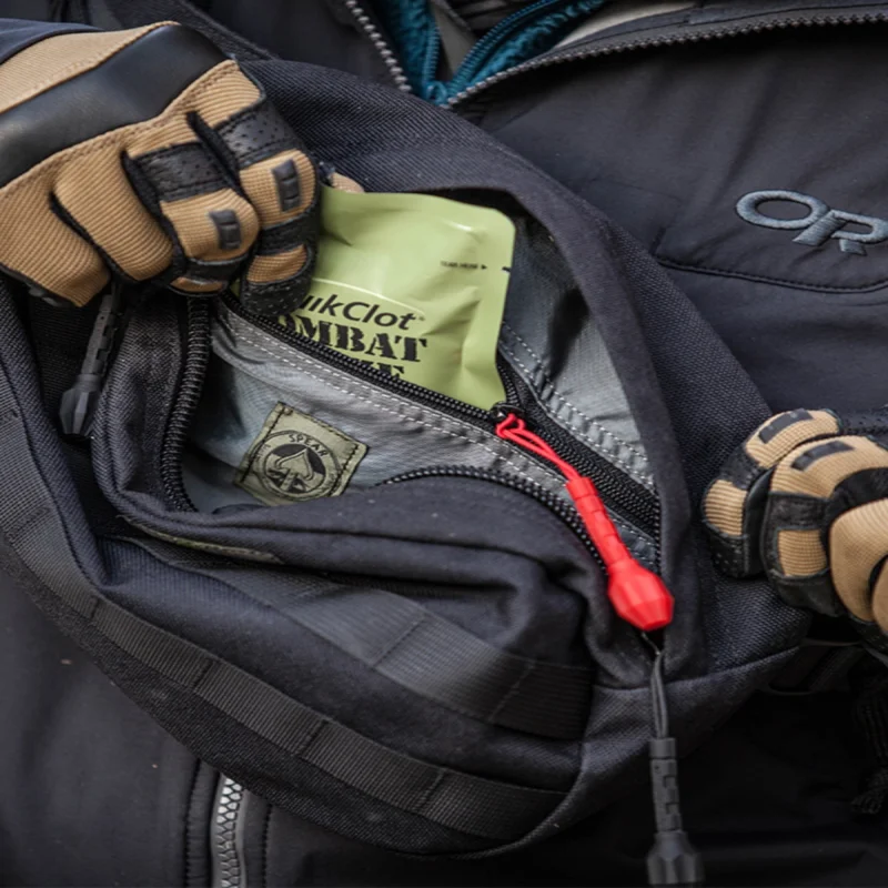 Tiradores de cremallera antideslizantes EDC para mochilas