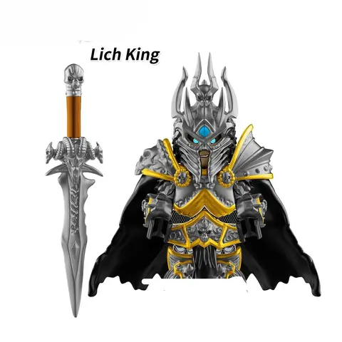 World of Warcraft Spelfigur Lich King Frostmourne Periferi Montera Byggstenar Skrivbordsdekoration Ornament Presentleksaker 8 best sales Lego World of Warcraft - №3