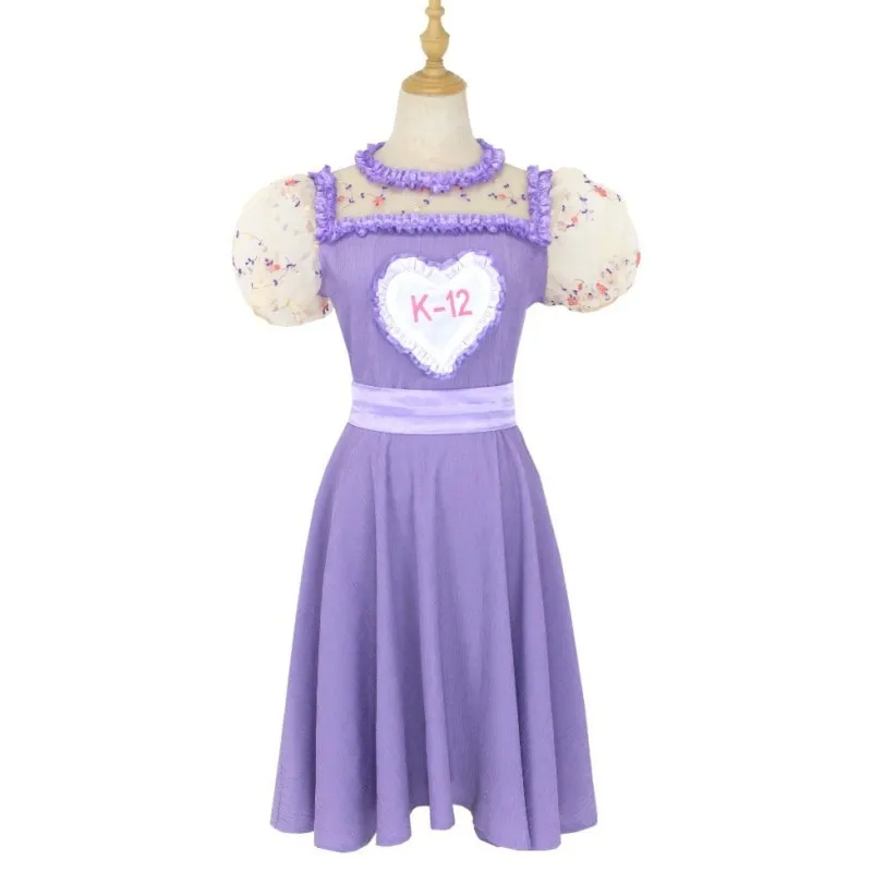 Costume de cosplay de K-12 de film ensembles complets, robe rose violette, olympiques uniformes pour femmes, tenue d'Halloween, vêtements de fête de carnaval, jeu de rôle