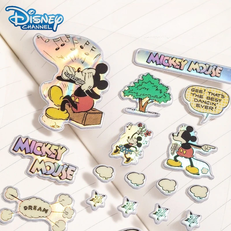 Disney Zootopia Stitch Mickey Mouse Stickers 3D Cartoon Animal Children's Toy Phone Case Luggage Diary Reward Stickers