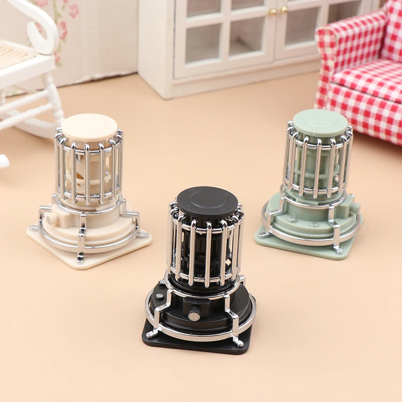 1PC Doll House Simulation Mini Electric Heater Model Can Be Lit Up For DIY Dolls House Bedroom Livingroom Scene Decor Kids Toys