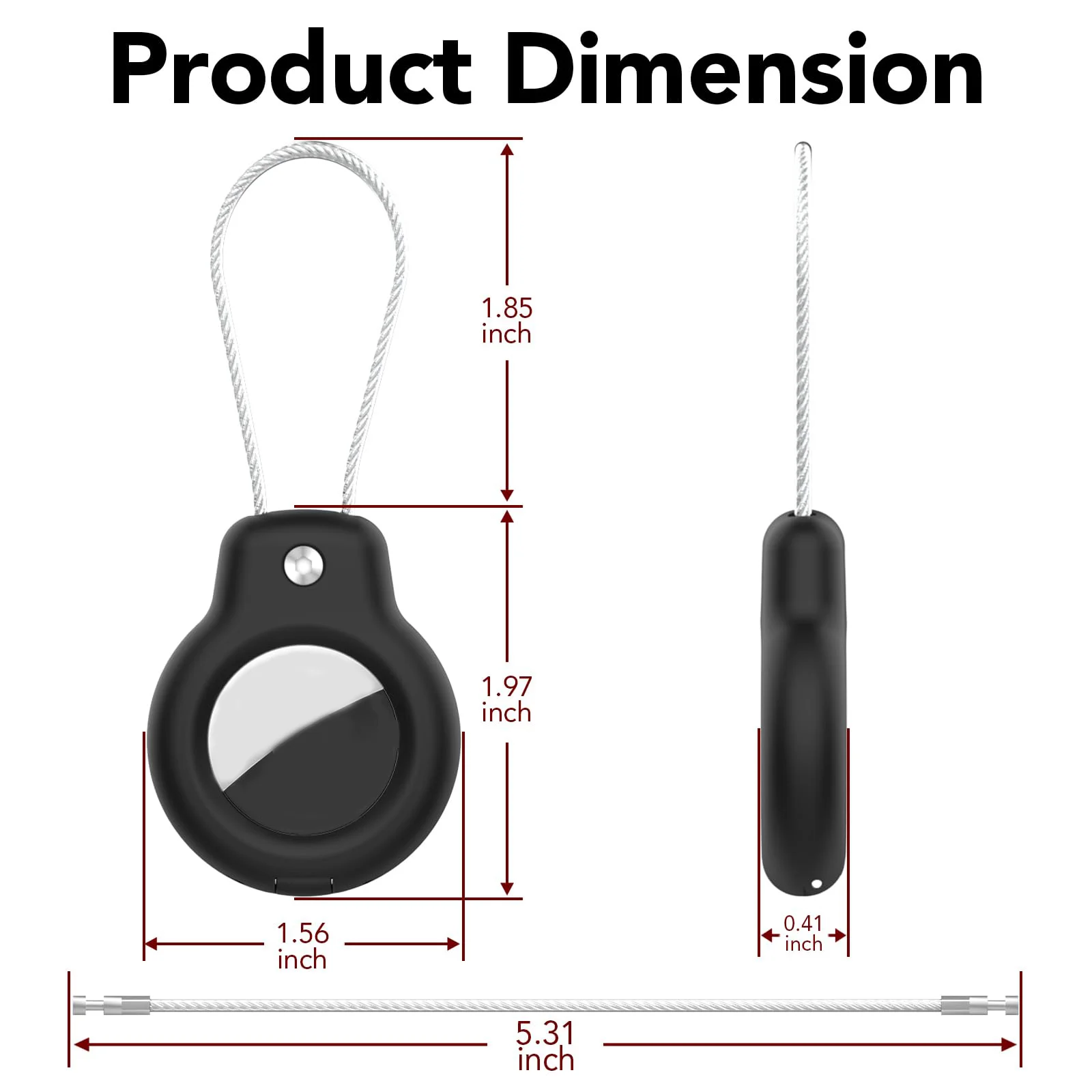 ケーブル付きの安全なGPSトラッカー,アップルのエアタグ,紛失防止デバイス,キー,ペット,バッグ,プロテクター,ケースアクセサリー