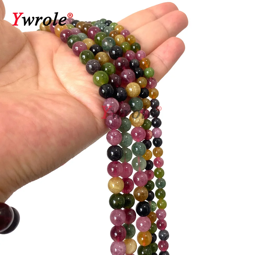 AAA Naturstein Chalcedon Turmalin Lose Runde Spacer Perlen Für Schmuck Machen DIY Armband Ohrringe Zubehör 6 8 10 MM