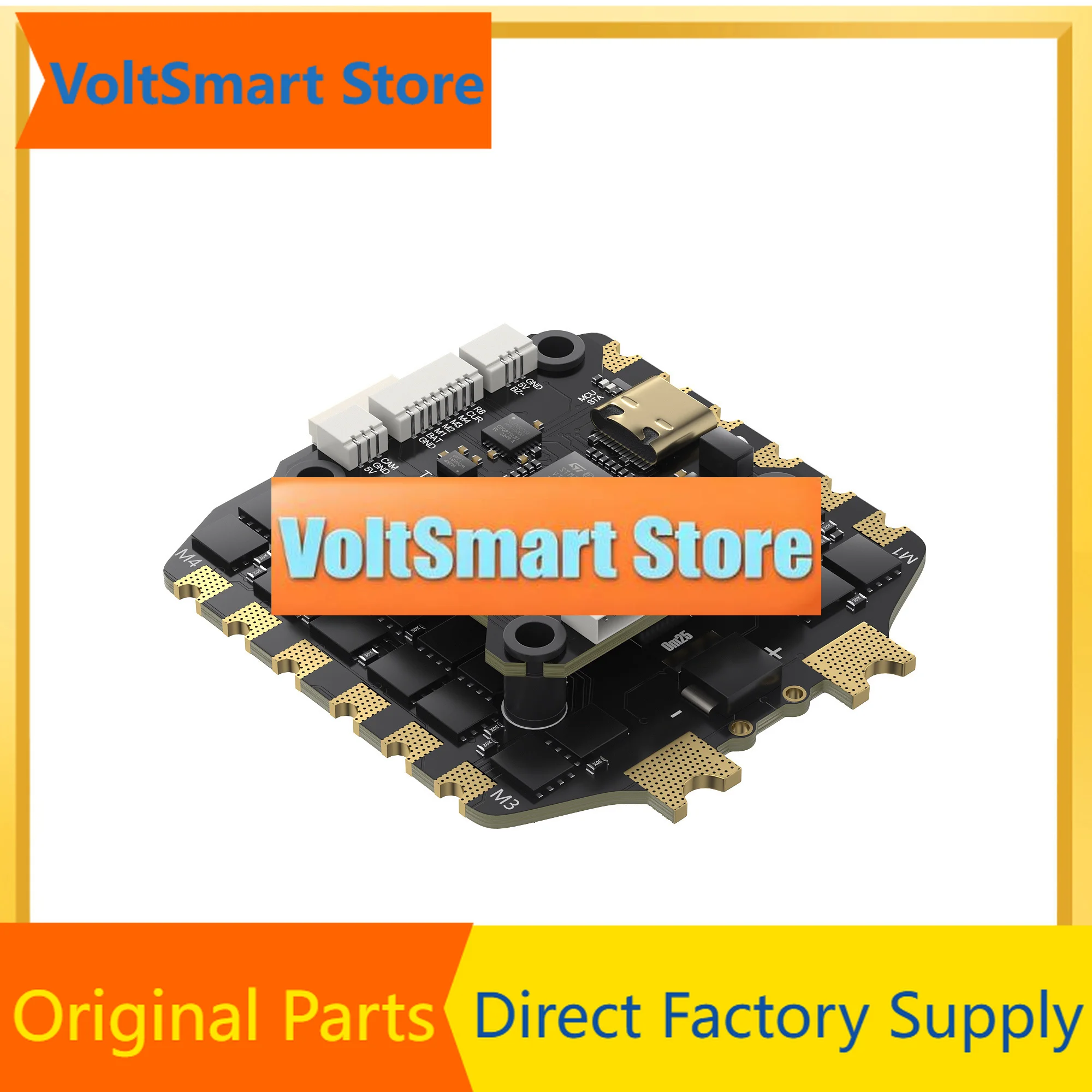 VoltSGEPRC TAKER H743 BT 8Bit 80A Stack with 5V 3A+12V 2.5A Dual Independent BEC for FPV Drone Assembly Accessories for Air Unit