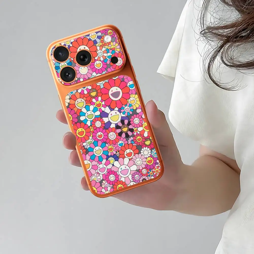 Art T-Takashi M-Murakami Flower For IPhone 17 Pro Pro Max Full Body Skin Decal Max Color Rear Protective Sticker