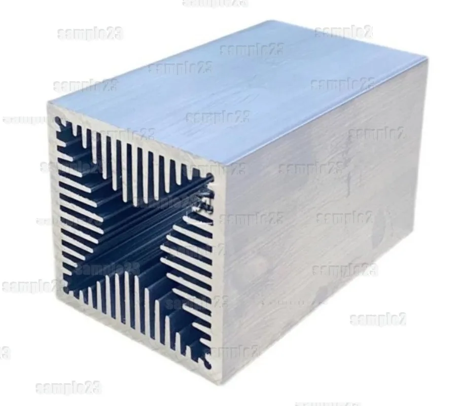 1Pc Triode Heat Sink With Fan 60*60*100mm Powerful Electronic Tube Radiator Air-cooled Aluminum Heat Dissipation