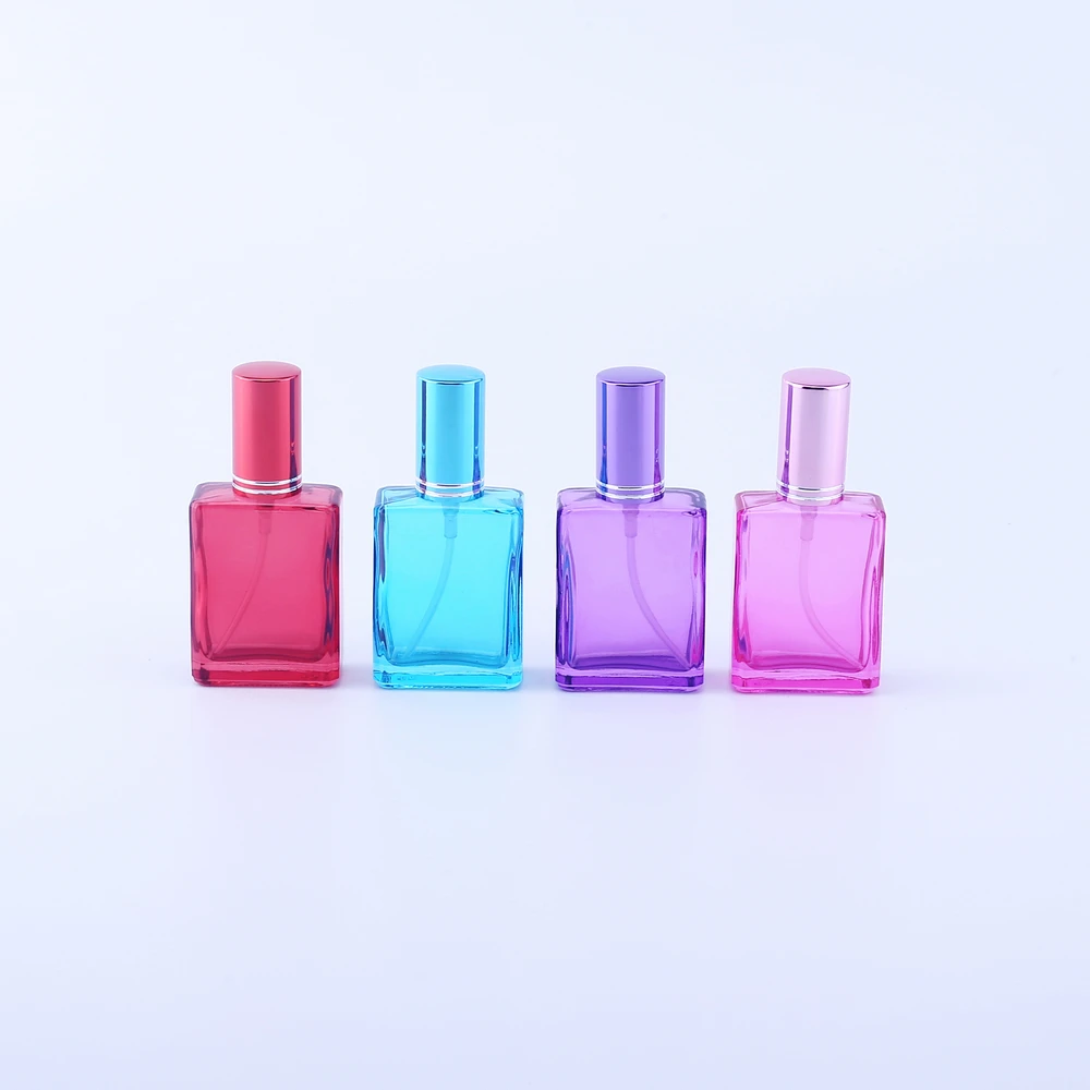 

200Pcs 15ML Perfumaria Refillable square Bottle With Spray Empty Cosmetic Containers Atomizer Bottle For Travel Tool