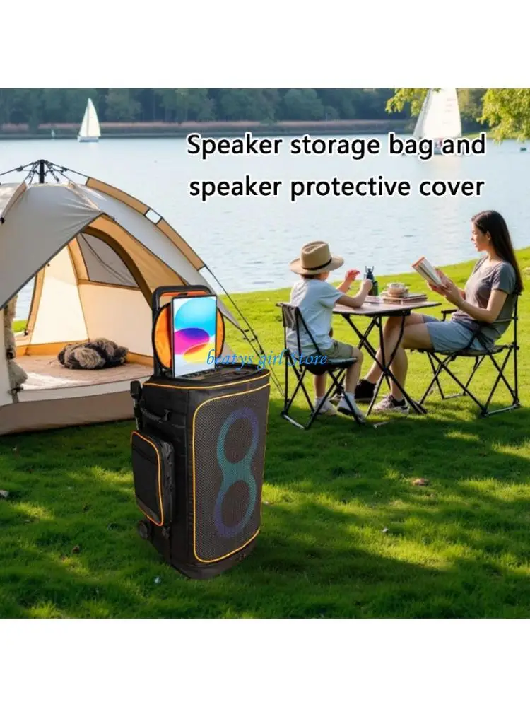 

C7AB Premium Fabric Storage Bag Featuring Customized Fit And Dustproof Design Sleeve For PartyBox520 Audios Equipment