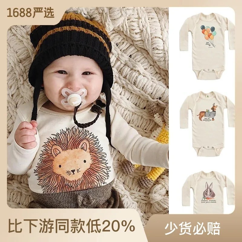 

Jenny&Dave Wholesale of European and American boys and girls' buttocks, baby jumpsuits, baby air conditioning clothing, autumn l