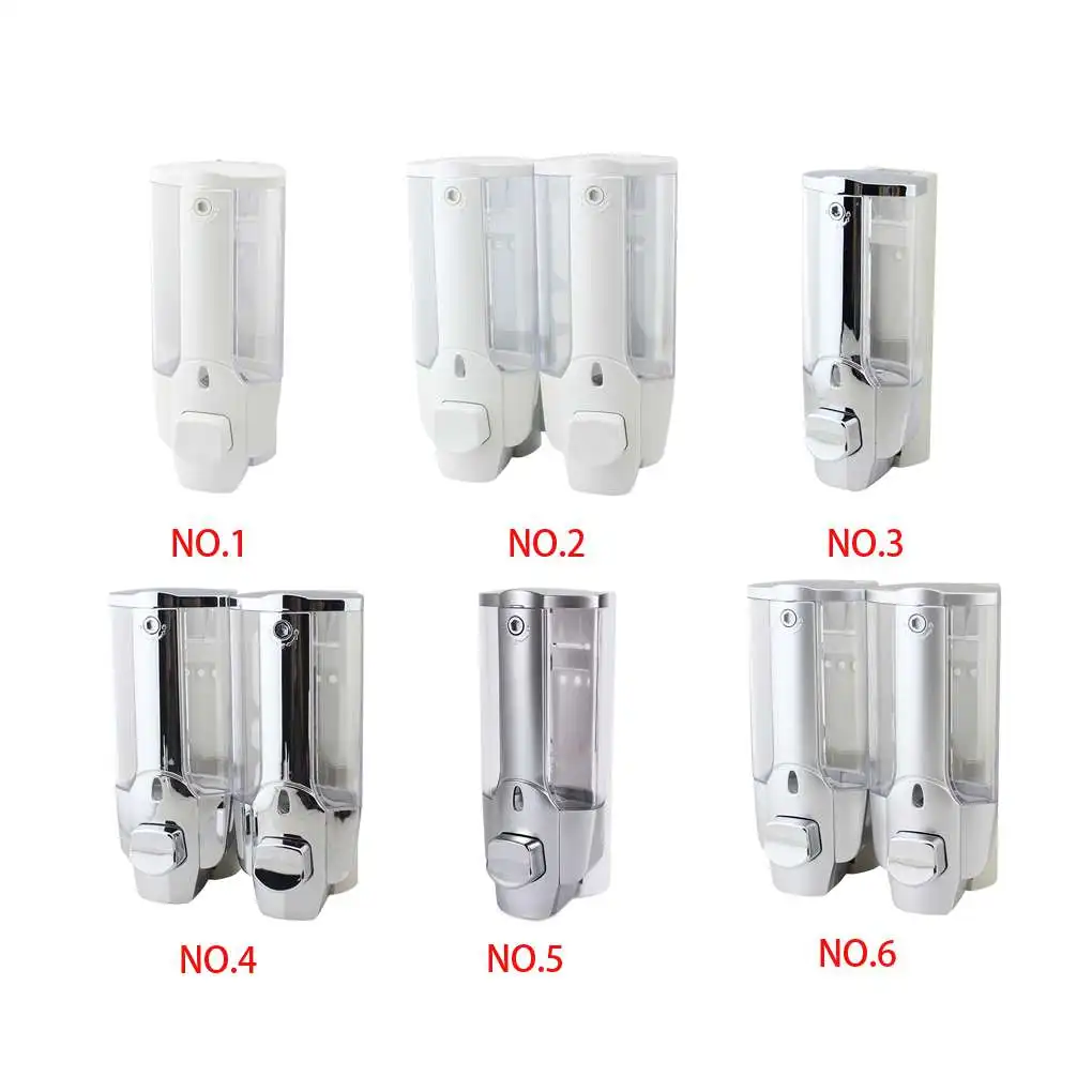 Double Soap Dispenser Convenient Hand Sanitizer Manual Large Capacity Liquid Container Household Dispensing