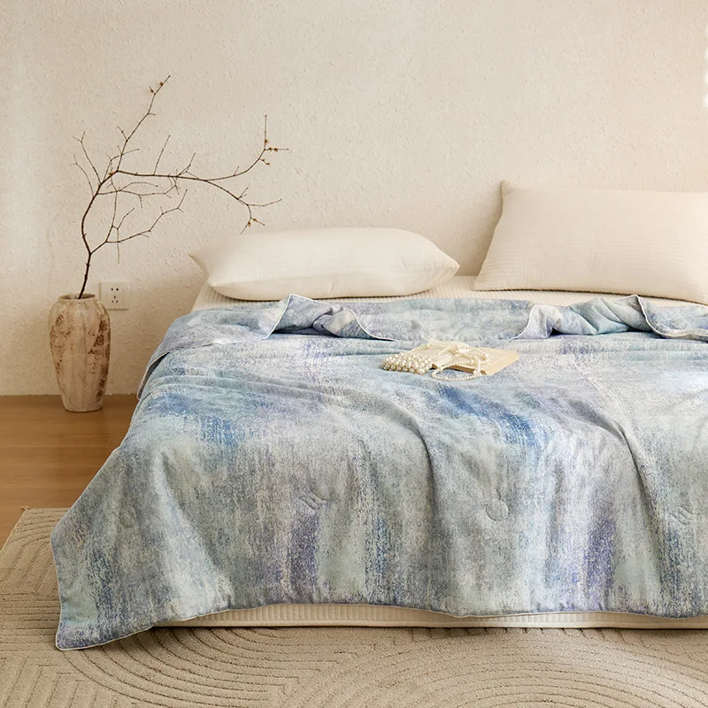 

Customizable Japanese Class A 60 Aerobic Double Yarn Xia Liang Quilt Pure Cotton Single Double Air Conditioning Quilt