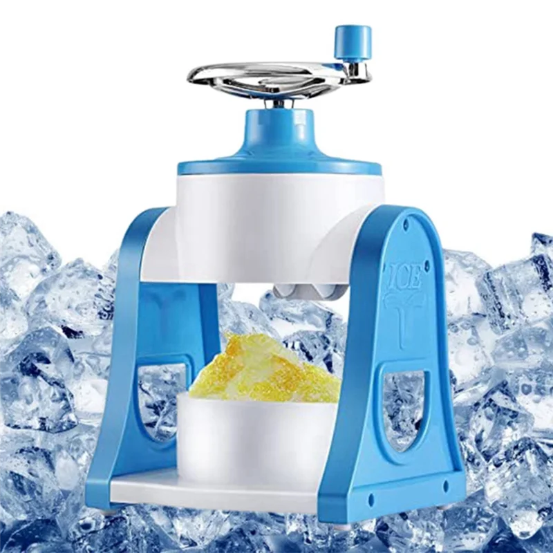 A26F-1 Piece Shaved Ice Machine Summer Hand-Shake Ice And Hail Ice Ice Breaker Make Ice Maker Blue