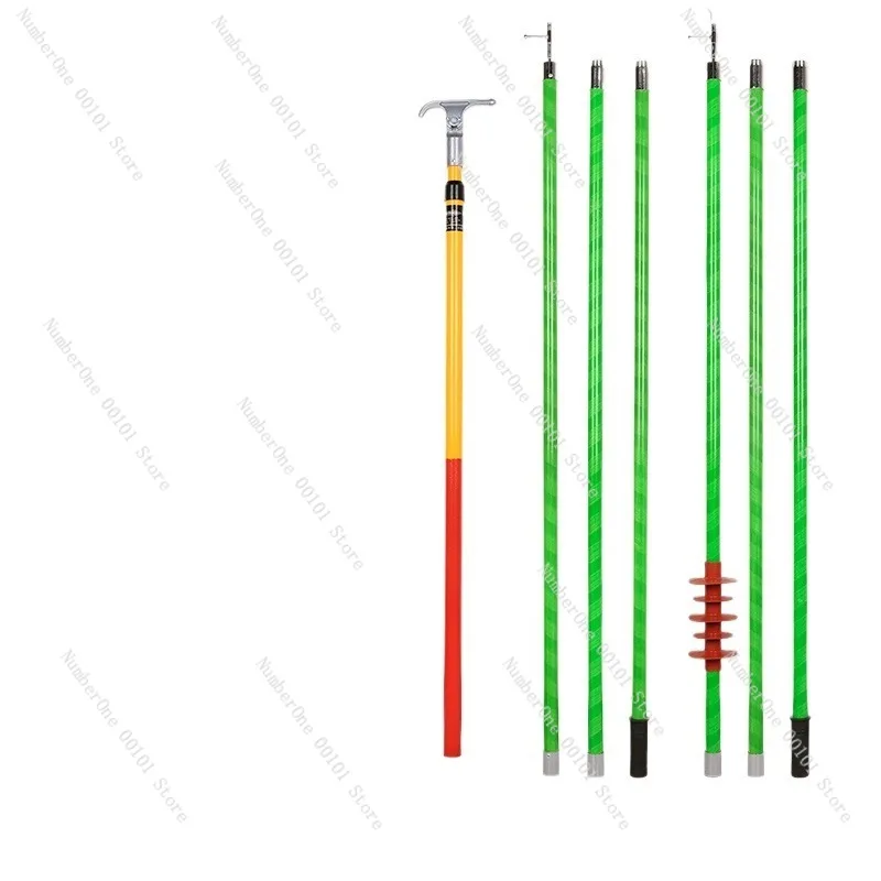 Высоковольтный выдвижной изолированный стержень 10 кВ 35 кВ электрик телескопический переключатель операционный столб безопасный изоляционный инструмент мощность