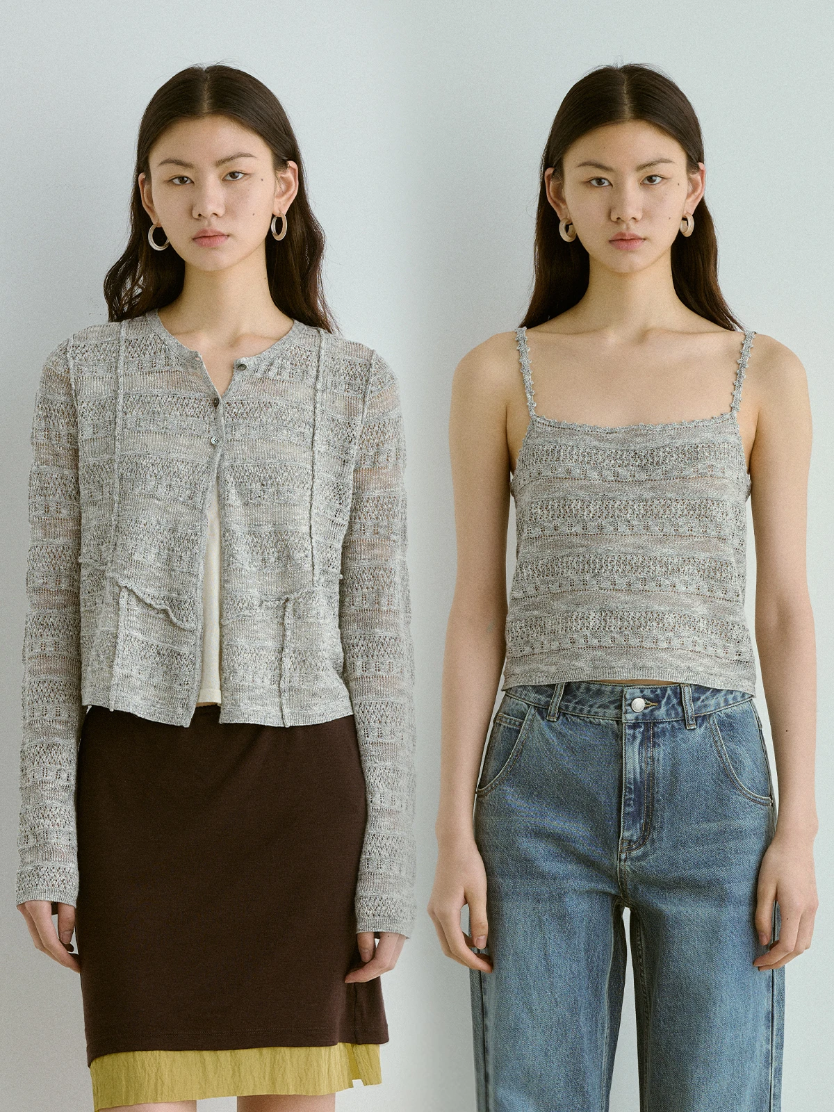 

Sagestudio женский летний вязаный кардиган из смешанной пряжи с вышивкой, белый глаз, цветочный комплект с открытой передней частью, повседневный комплект для поездок на работу