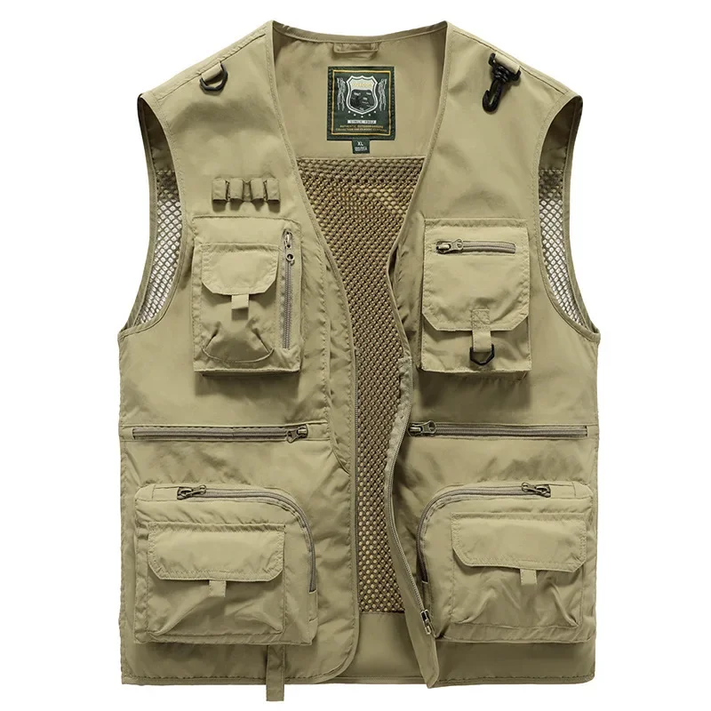 2024 Heren Dunne Nieuwe Outdoor Fotografie Tooling Multi-Pocket Losse Vest