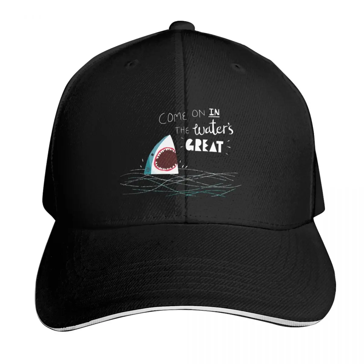 

Great Advice Shark Baseball Cap fun hats Hip Hop Rave Female Men's