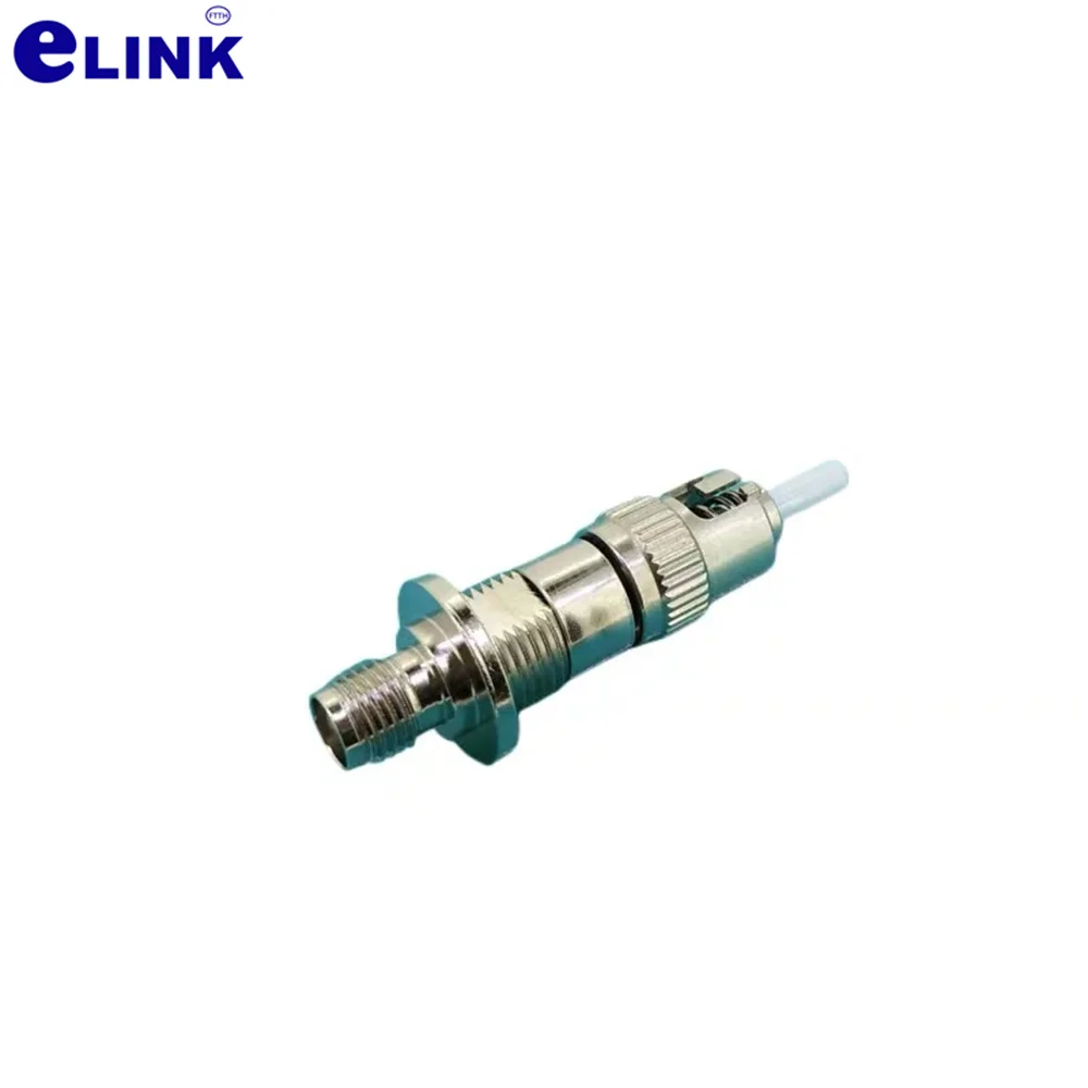 Adaptador de fibra de SMA-ST FM híbrido SMA905 hembra ST macho SMA conector de fibra óptica acoplador óptico de metal SM MM ftth ELINK 1 pieza